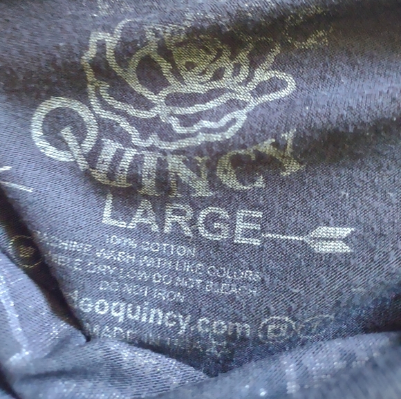 2 for $18 - RODEO QUINCY PIN-UP GIRL TEES -| LARGE, GRAY And NAVY - Picture 6 of 6